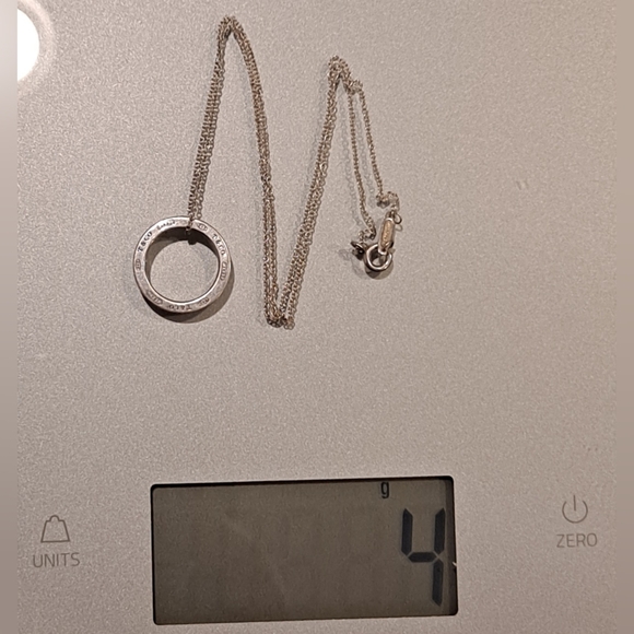 TIFFANY & CO. 1837 Circle Pedant Necklace Silver 925 - Picture 8 of 8